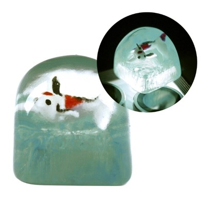 3D Three-dimensional Koi Fish Keycap Cartoon Transparent Keycaps Personality