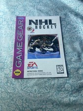 Sega Game Gear PAMPHLET ONLY NHL Hockey