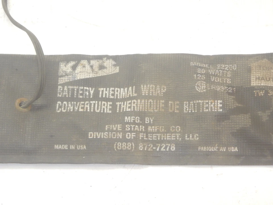 Kats for Jeep Battery Thermal Wrap 80 Watt 125 Volt 36 Inch 22200 FREE SHIP Foto 3 de 4