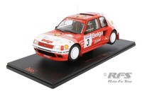 Peugeot 205 T16 Belga Rallye Rally Ypres 1985 Darniche Mahe 1:18 Ixo 18RMC135