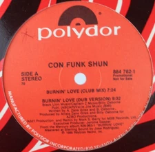 CON FUNK SHUN BURNIN LOVE W/ REMIXES R&B MUSIC 12" VINYL RECORD *QUICK SHIP*