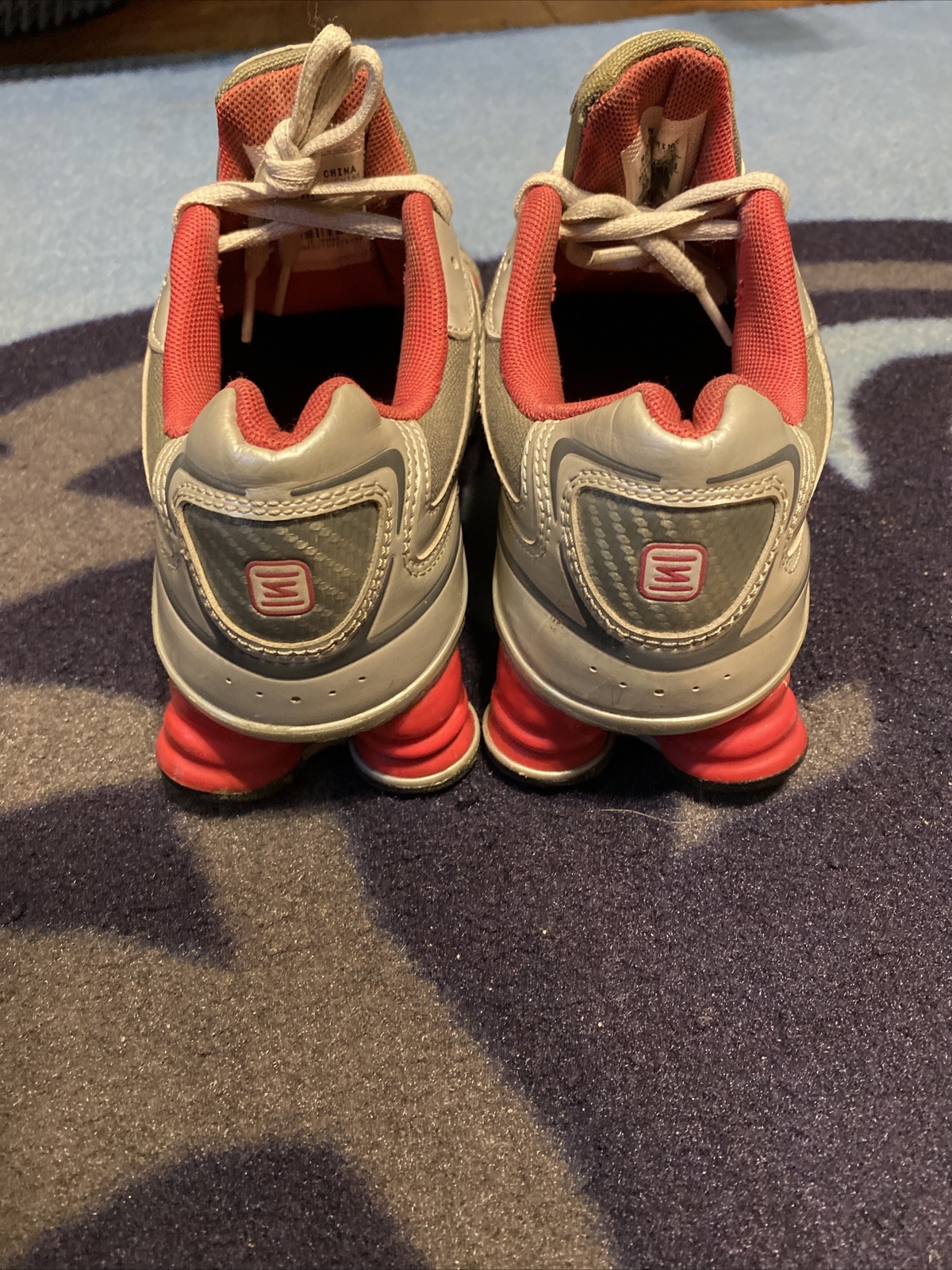 Nike Shox NZ Remix+ Run Active Gym Shoes 331152-011 Silver Pink 2008 Women’s 8.5 image 5