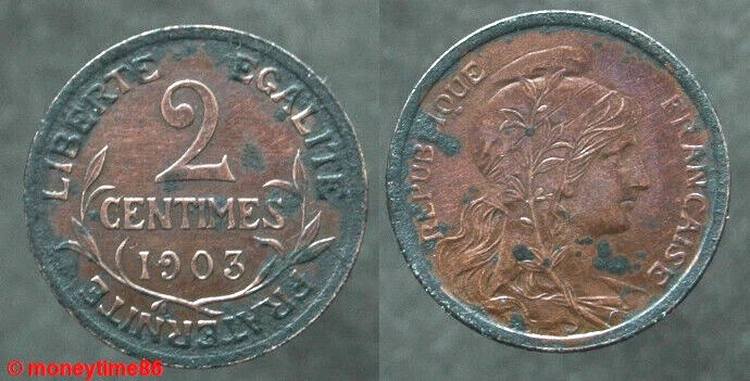 France ! 2 cts Dupuis cuivre 1903 en B+ - Photo 1/1