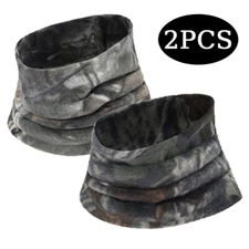 2PCS Winter Neck Warmer Gaiter Windproof Scarf Ski for Cold Weather Face Masks