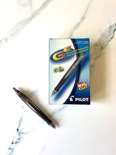 Pilot G6 Refillable Retractable Gel Ink Rolling Ball Pen, Fine Point, Black