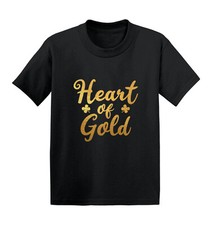 Heart Of Gold - Gold Foil Shamrocks St. Patrick's Day Kids T-shirt