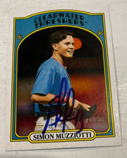 SIMON MUZZIOTTI SIGNED 2021 TOPPS HERITAGE MINOR LEAGUE BASEBALL CARD AUTO