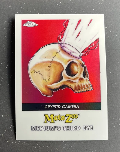 2023 Metazoo Topps Chrome Medium’s Third Eye Cryptid Camera SP 148-F