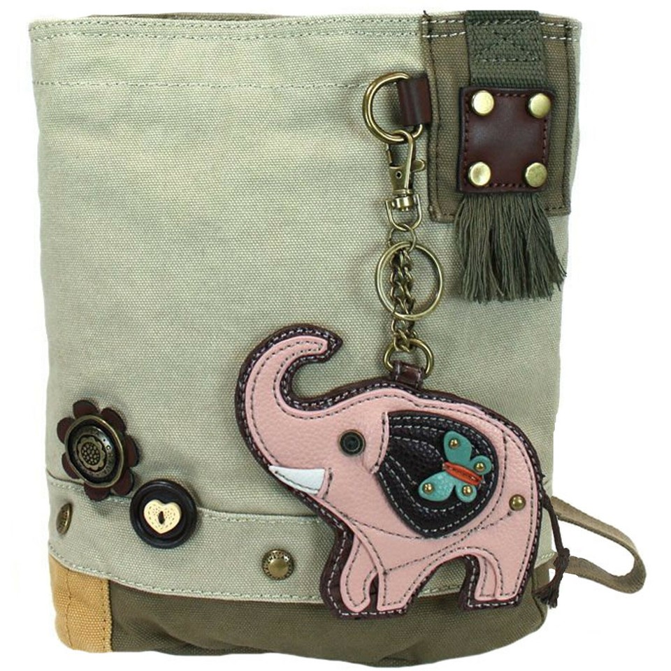 Chala Giraffe Patch Crossbody Handbag - Adjustable Strap, Detachable Key Fob - View #2