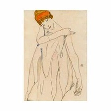 Wee Blue Coo Egon Schiele Austrian Dancer Die Tanzerin Framed Wall Art Print