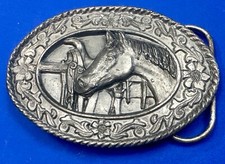 Vintage 1985 Horse Lovers Siskiyou Pewter Replacement Belt Buckle