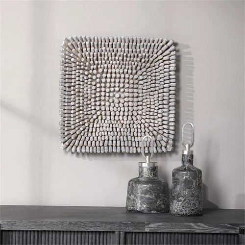 Uttermost Portside Coastal Wood Wall Panel in Brown and Woodtone - Picture 2 of 8