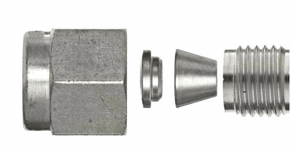 1/4" OD Tube x 1/2" MNPT 316ss Straight Male Fitting TyLok SS-4-DMC-8 - Image 2 of 2