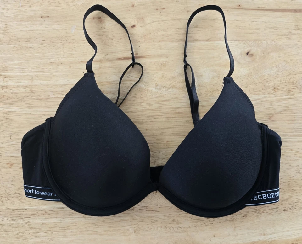 Nuevo con etiquetas 2 Pk Sujetadores BCBGeneration Talla 36D Negro, Oliva Con Aros  Foto 2 de 3