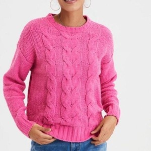 ae oversized chenille cardigan
