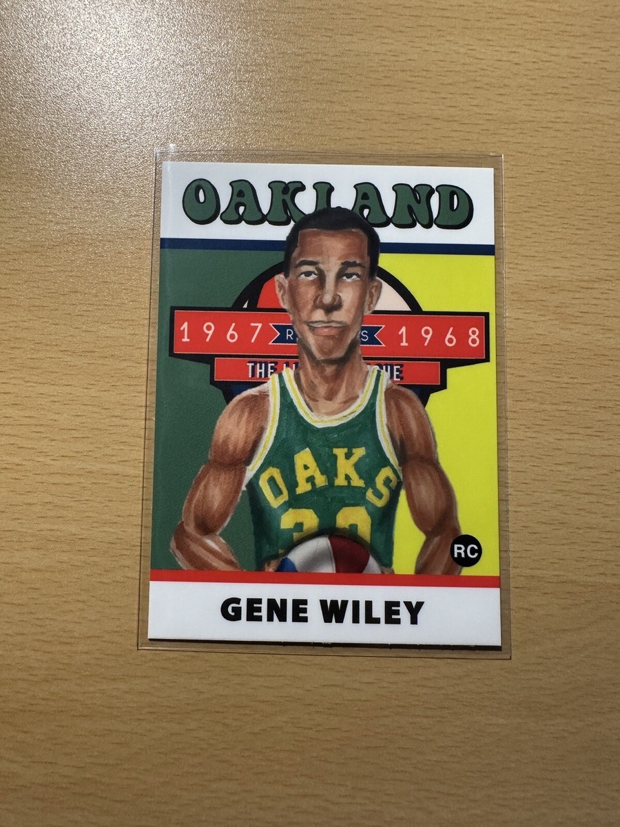 2019 1967-68 Lana Sports ABA #45 GENE WILEY Rookie RC Oakland Oaks