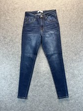 Kancan Women's Jeans Size 26 Giselle High Rise Super Skinny Dark Blue Stretch