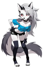 Loona Helluva Boss Waifu Weatherproof Anime Sticker 6" Car Decal