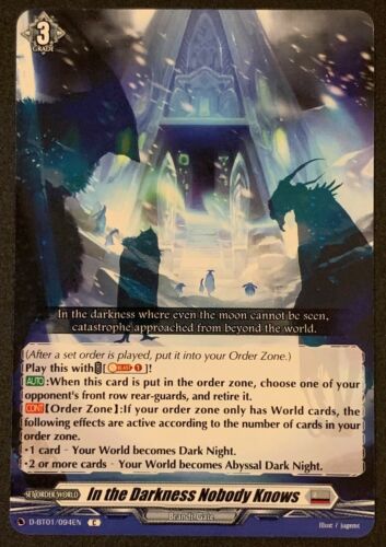 In the Darkness Nobody Knows | D-BT01/094EN C | Cardfight Vanguard TCG - Picture 1 of 3
