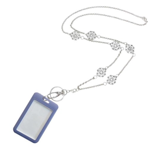 Metal Chain Lanyard Necklace For Keychains Badge Holder - Zdjęcie 5 z 8