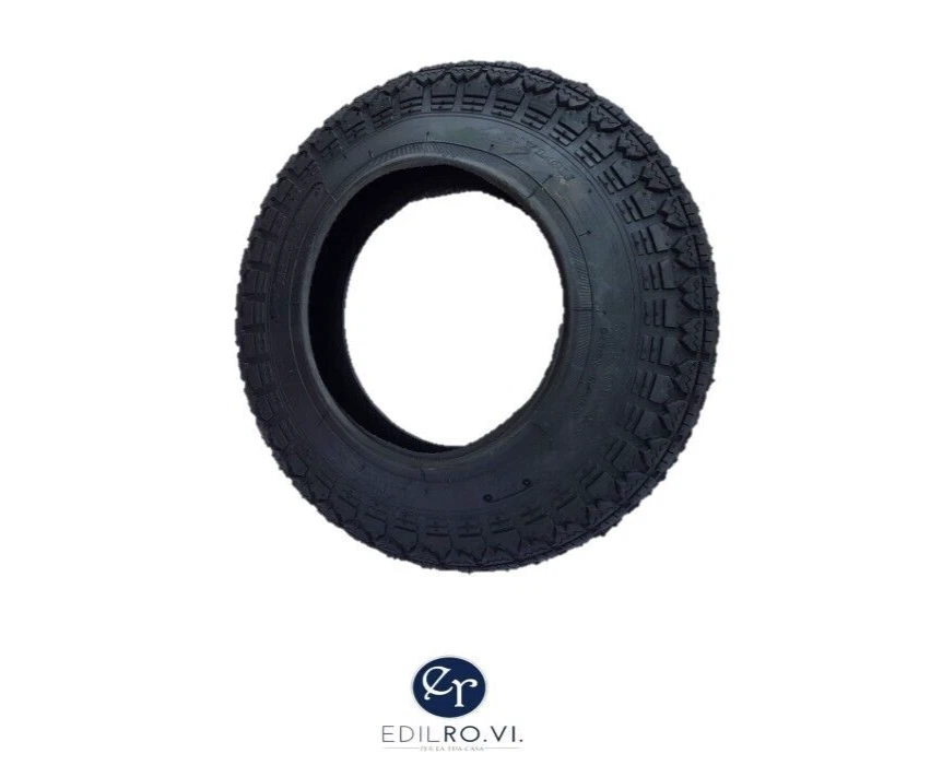 DFL COPERTONE CAMERA D'ARIA 3.50-8 PNEUMATICO RINFORZATO GOMMA RUOTA PER CARRIOLA