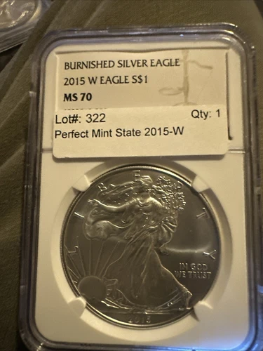 2015-W Burnished $1 American Silver Eagle NGC MS70...