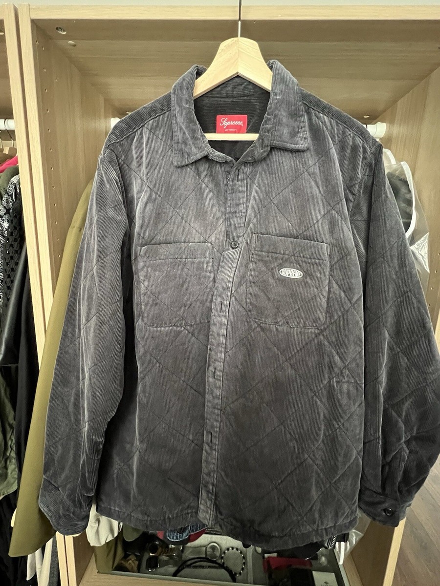 Supreme Quilted Corduroy Shirt Jacket Overshirt size M