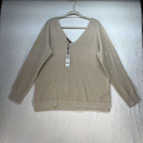 NYDJ Women's Slash Front Sweater – Soft Knit With Split Side Seams & Long Sleeves