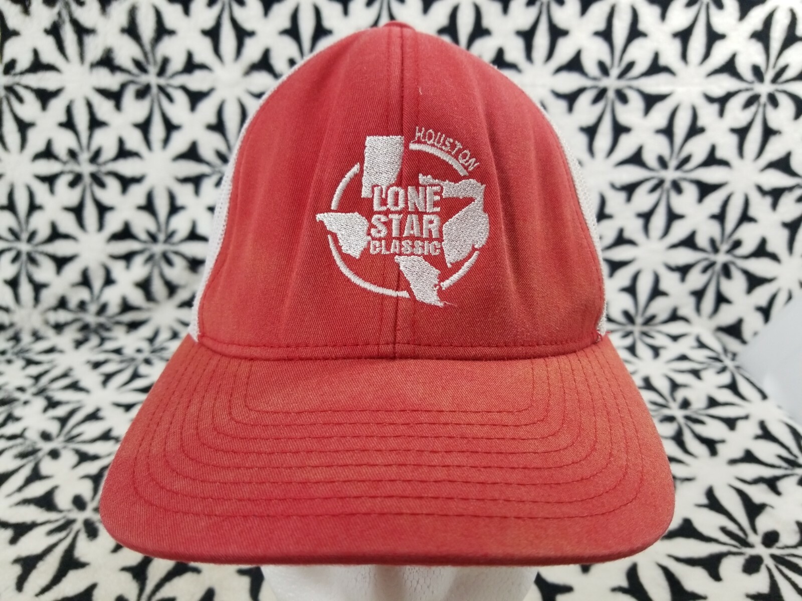 Lone Star Classic Houston Hat Cap Snapback Red Embroidered White Logo eBay