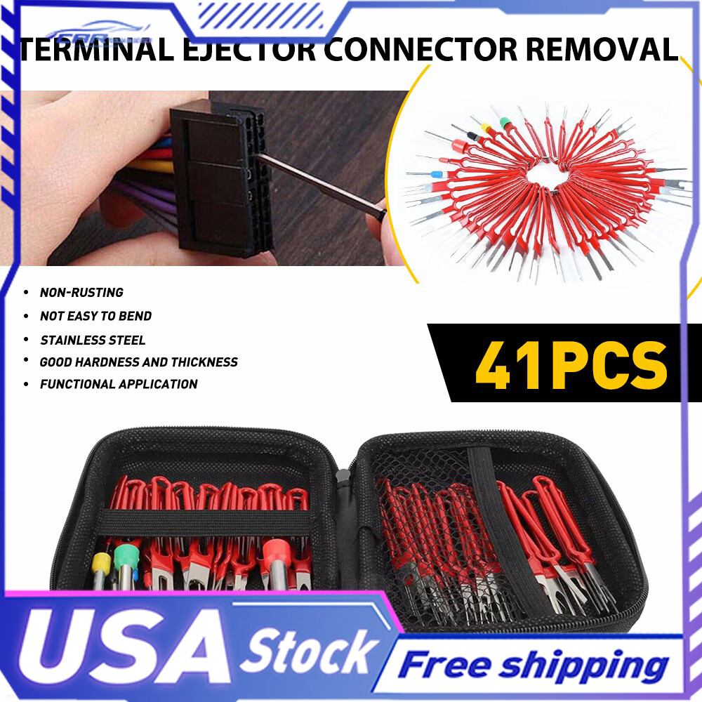 Car Removal Tool Terminal Kit Ejector Pin Wire Extractor Auto Connector Puller