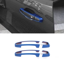 Blue Door Handle Cover Trim For Chevrolet Camaro Coupe 2017-2018 Accessories 4pc