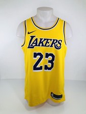 NIKE / LOS ANGELES LAKERS - LEBRON JAMES 32 Swingman Sz. 48 Jersey - EXCELLENT