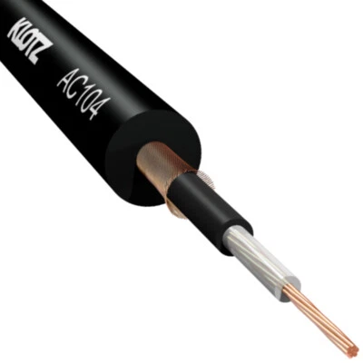 Klotz AC104 Screened Unbalanced Dual Shielded Instrument Cable Cut Per Metre