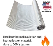 Exhaust Heat Shield Automotive Embossed Aluminum Muffler Shield/Wrap 20 X 28 In