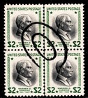 US 833 used vertical line block -$2 Harding -nice cancel  ecy — photo 1