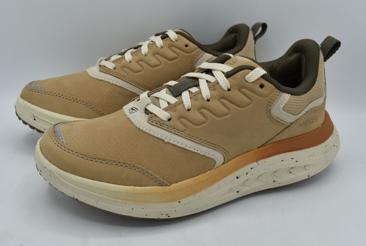 Keen Womens Size 8.5 WK400 Leather Safari Birch Walking Sneakers