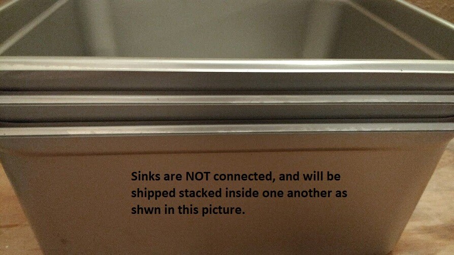 Extra Small 3-Compartment Portable Sink Set - Ideal For Concession Stands & Events 5 thumbnail image