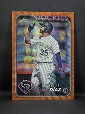 2024 Topps Chrome Elias Diaz Orange Refractor 23/25 Rockies