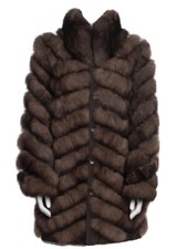 Dolce And Gabbana Real Fur Coat Size 6 Med It. 42 