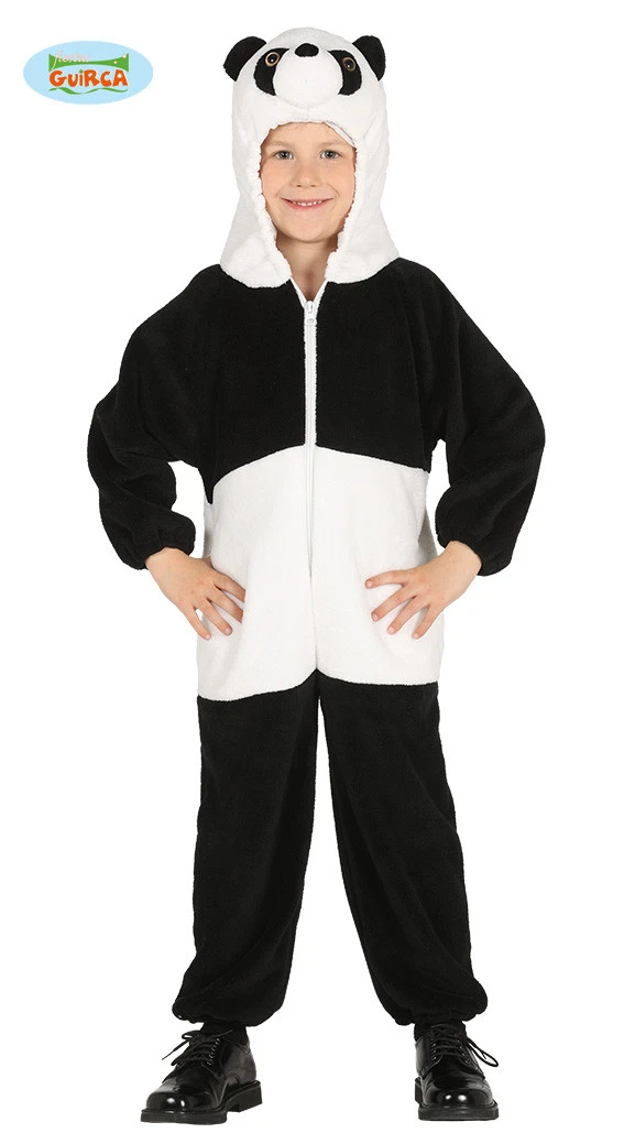 COSTUME PANDA ANIMALE HALLOWEEN CARNEVALE GUIRCA VESTITO BIMBO