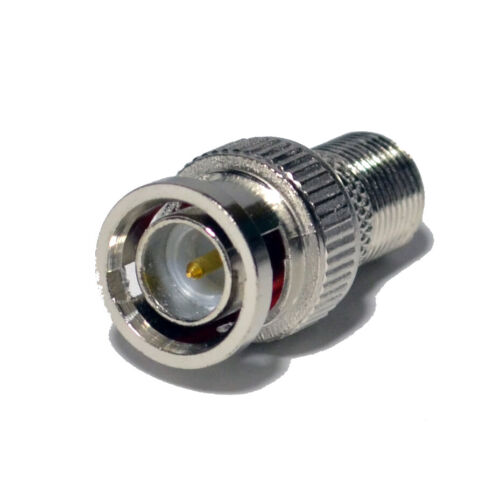 100 pack BNC Male to F Female Connector Adapter for Coaxial Cable CCTV - Picture 2 of 4