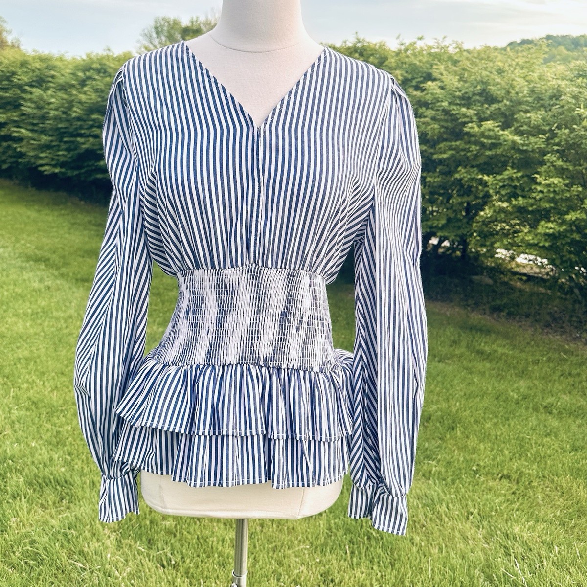 Scarlett Darkness Striped Blouse View 3