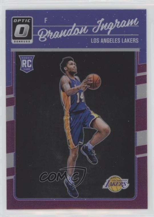 2016-17 Panini Donruss Optic Purple Prizm Brandon Ingram #152 Rookie RC yw3