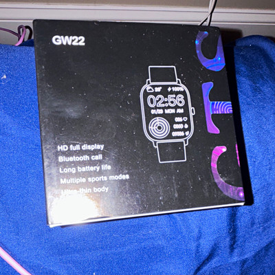 GW22 Smart Watch 1.6in Touch Screen Bluetooth 5.2 IP67 Black Wearfit Pro