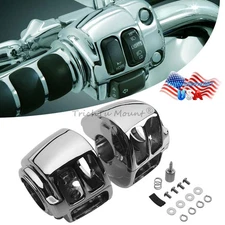 Chrome Motorcycles Hand Control Switch Housing Cover For Harley FLHC FLHCS New