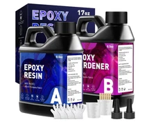 Epoxy Resin Crystal Clear Epoxy Resin Kit No Yellowing No Bubble NAWEST VERSION
