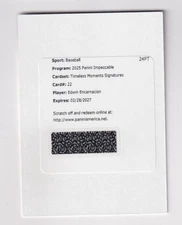 2025 Impeccable TIMELESS MOMENTS SIGNATURES AUTOGRAPH EDWIN ENCARNACION /35