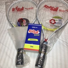 USTA Brand New Red Ball Tennis Starter Set with 2 Rackets 2 Tennis Balls