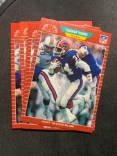 1989 PRO SET #32 THURMAN THOMAS ROOKIES LOT (10) BUFFALO BILLS HI GRADE NM/MINT