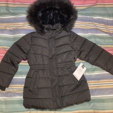 Member's Mark X-Small 4/5 Girls Removable Faux Fur Trim Hood Puffer Jacket